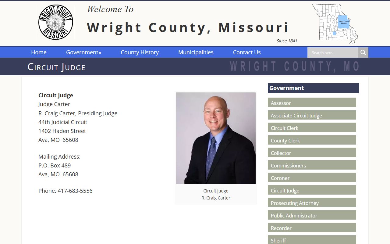 Wright County court dockets 44th Judicial Circuit page
