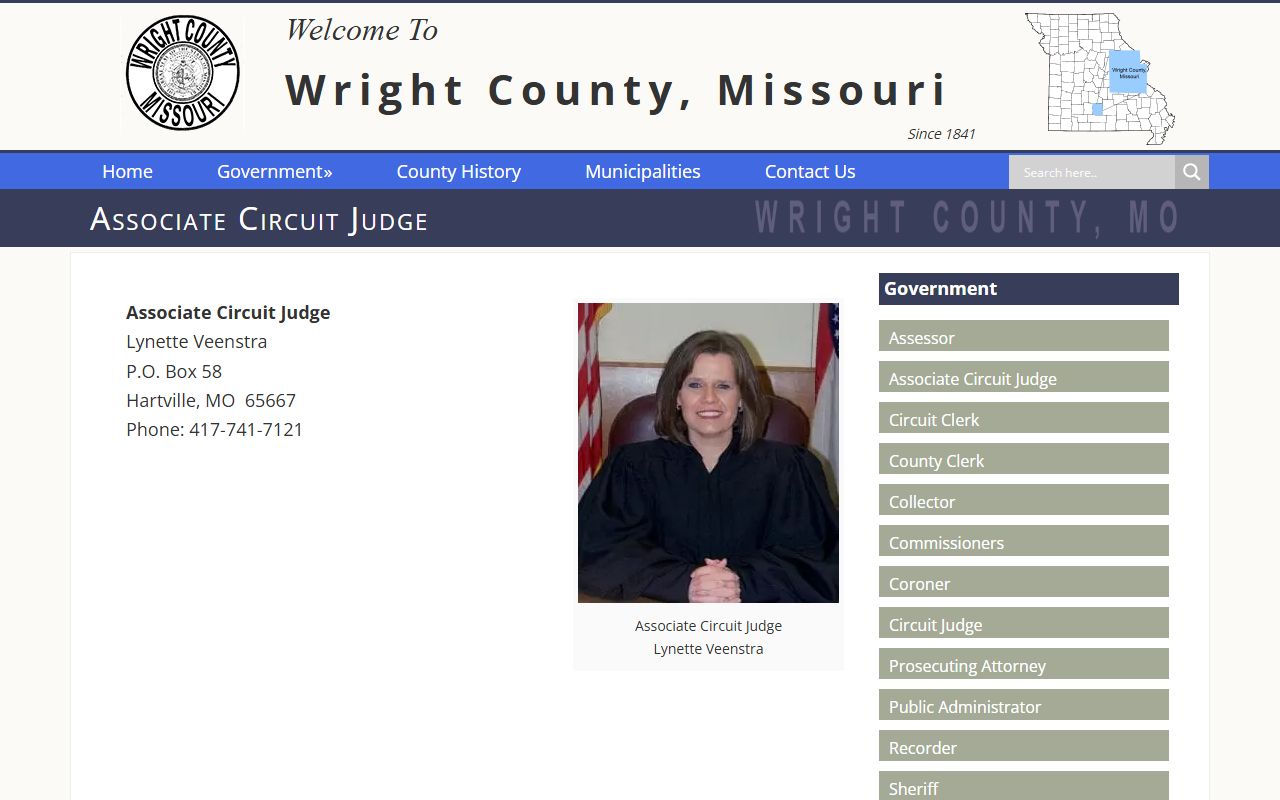 Wright County court dockets associate circuit judge page
