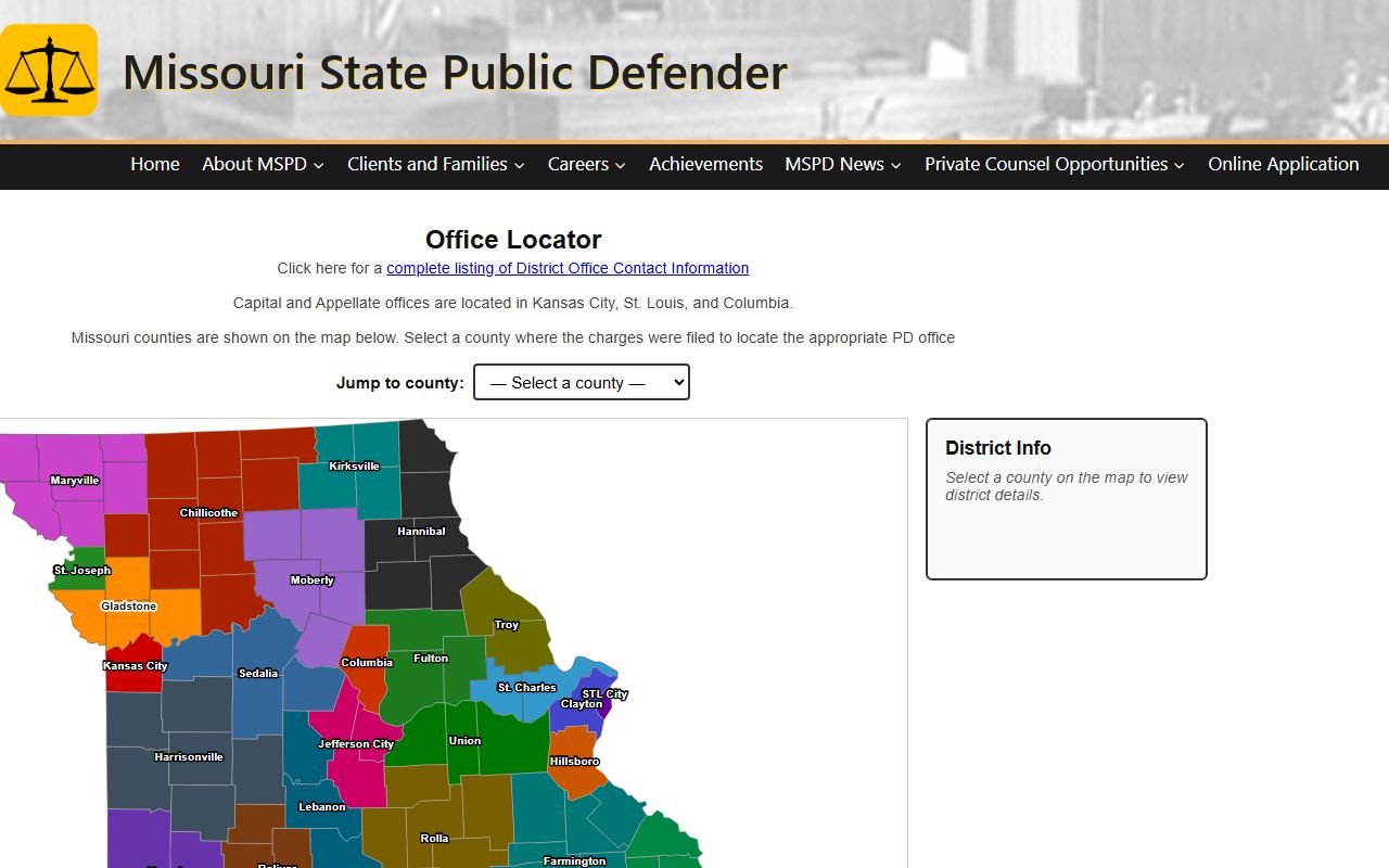 Wright County criminal court records Missouri public defender locator