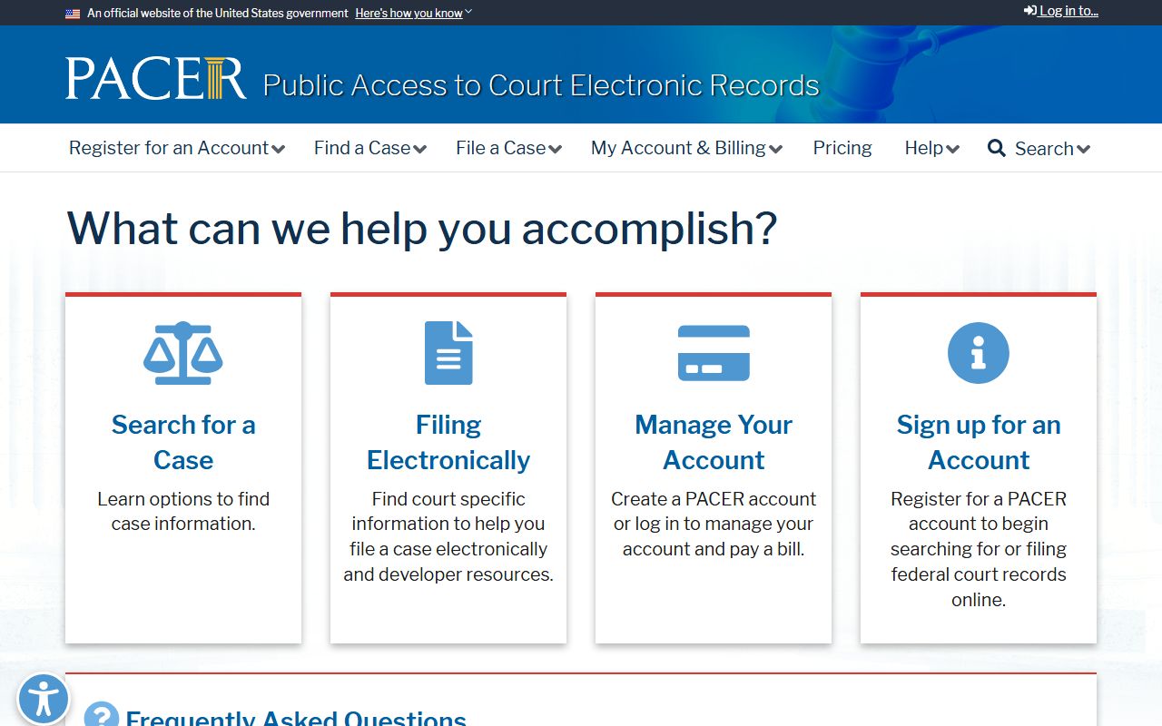 Wright County federal court records PACER access system