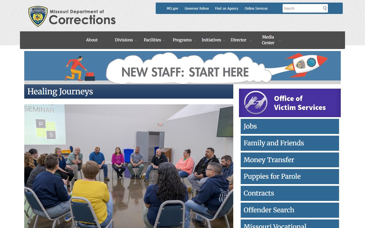 Wright County criminal court records Missouri Department of Corrections page