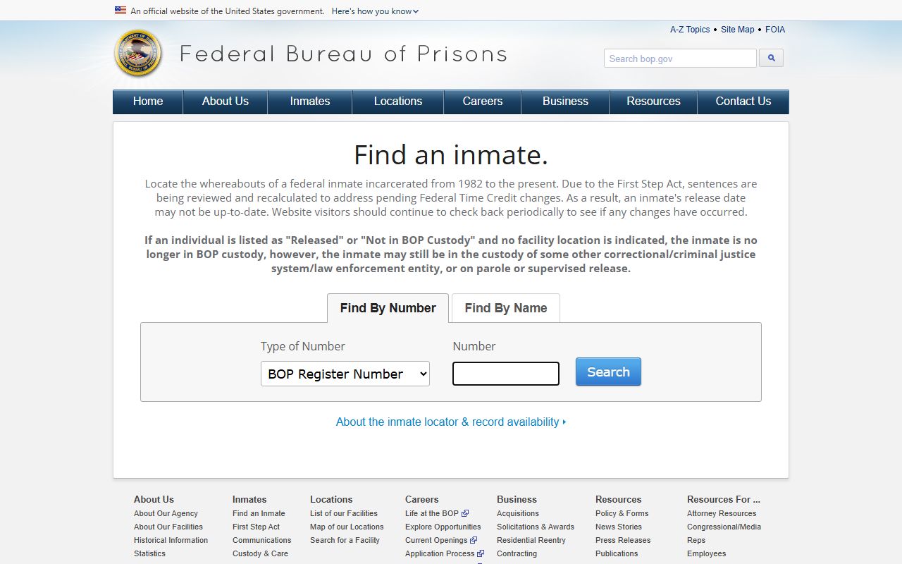 Wright County inmate records federal inmate locator source