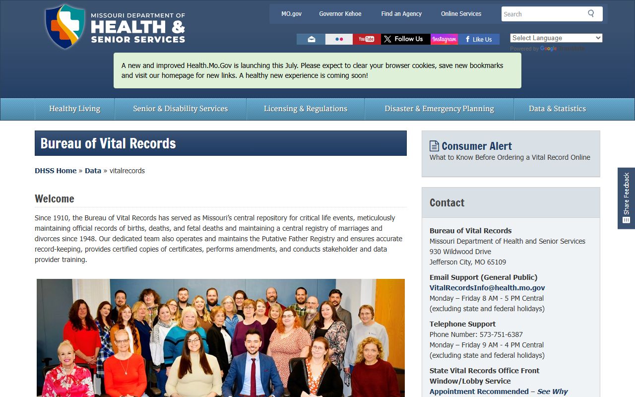 Wright County marriage and divorce records Missouri vital records source